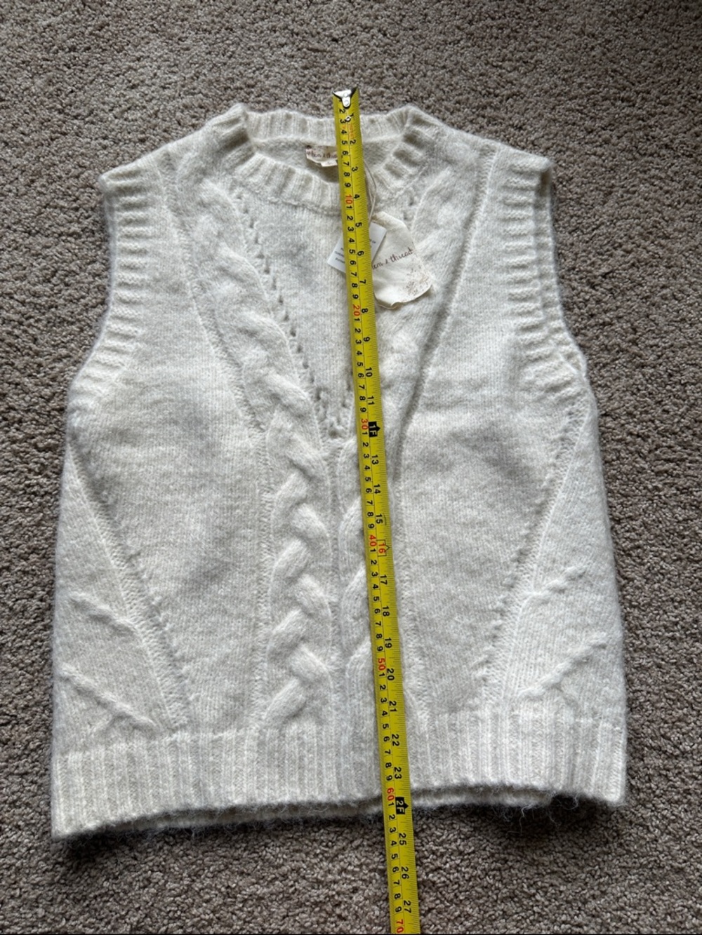 Hem & Thread Soft Sleeveless Sweater Vest - Picture 4 of 6